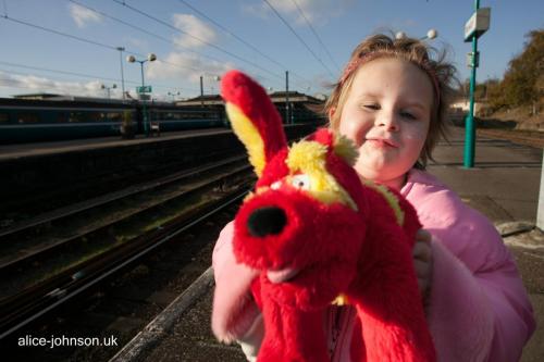 Alice at Norwich Railway station